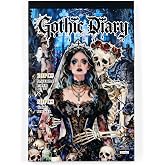Auguro Dark Aesthetic Gothic Stickers 400 Pre-Cut Halloween Washi Stickers | 20 Scrapbook Papers Horror Decals for Junk Journal Collage DIY Crafts