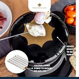 MasterClass Cast Iron Fondue Set 21x18 cm Black with Burner & 6 Forks view 5
