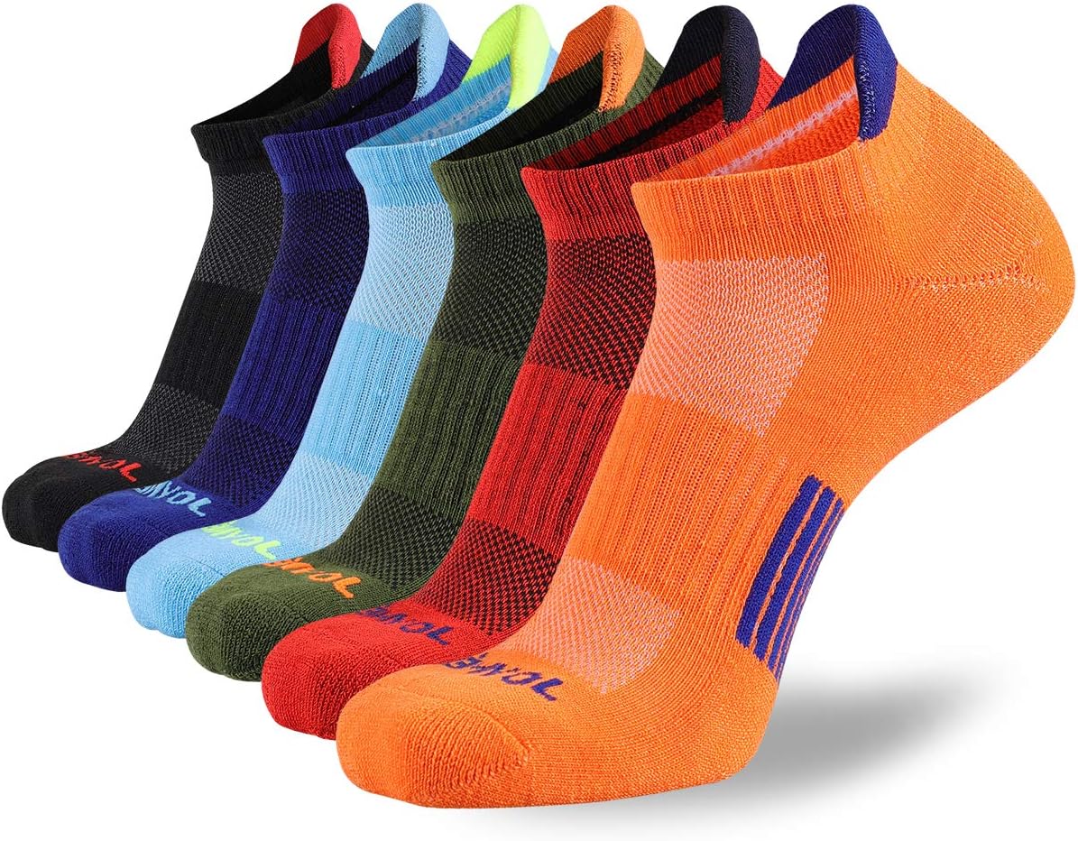 JOYNÉE Men’s Athletic Socks Low Cut Cushion Running Socks Breathable