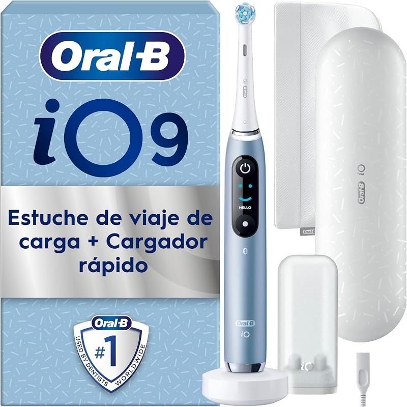 iO 9 Cepillo de Dientes Eléctrico con 1 Cabezal, Aqua Marine