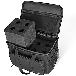 IBVIVIC 8 Slots Wireless Microphone Case with