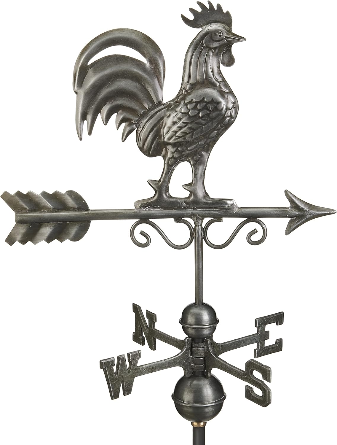 Weathervanes - Good Directions 1975DZ Bantam Rooster Weathervane, Dark Zinc
