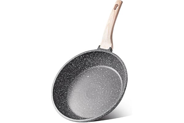 CAROTE Nonstick Frying Pan, 8 Inch Classic Granite Skillet | Kitchen Healthy Non Toxic Stone Cookware, Induction Compatible, Dishwasher & Oven Safe, PFOA Free