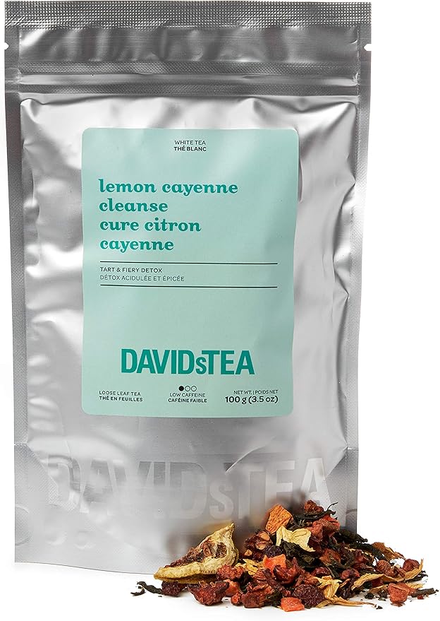 DAVIDsTEA Lemon Cayenne Cleanse Loose Leaf Tea, Premium Detoxifying
