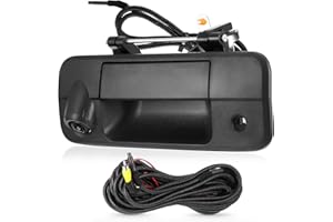 ACAUTO Tailgate Handle Backup Camera Fit for Toyota Tundra 2007-2013 Classic Tailgate Reversing Rear View Park Assist Camera RCA Plug Replaces 69090-0C051 86790-34011 86790-34030