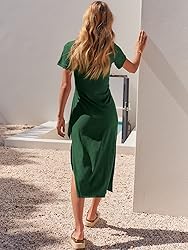 ANRABESS Women's 2025 Summer Maxi Tshirt Dress