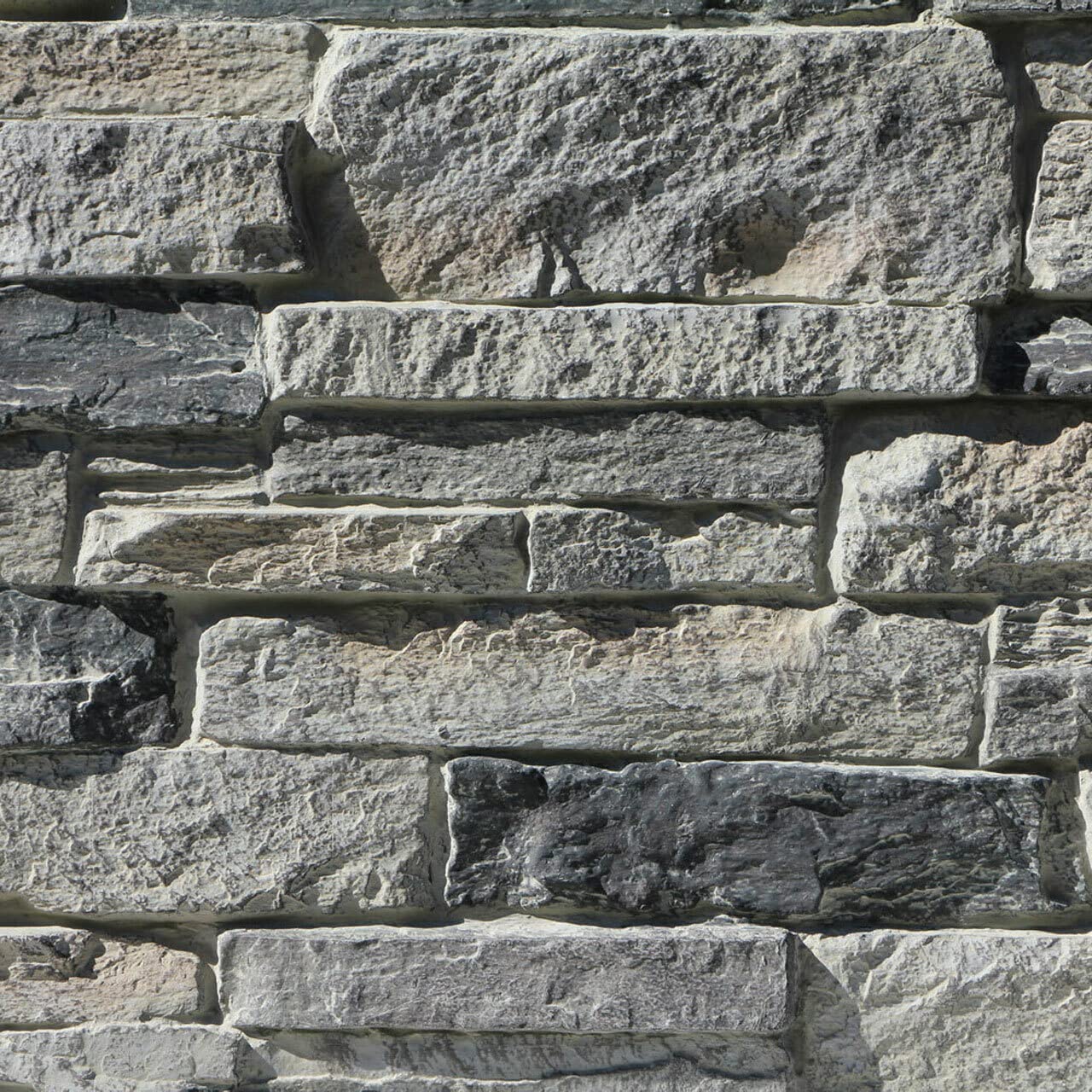 Photo 1 of *** MINOR DAMAGE ***Canyon's Edge Faux Stack Stone Panel - 24 in x 48 in - Gray Fox (44.76 Sq. ft. / Case) 6 Pack