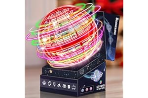 LIDATB Flying Orb Ball Toy-2024 Upgraded Galaxy Hover Ball Cosmic Globe Boomerang Soaring Magic Hand Controlled Spinner Drone Kids Adults Cool Outdoor Toy Gift for 6 7 8 9 10+ Year Old Boys Girls-Red