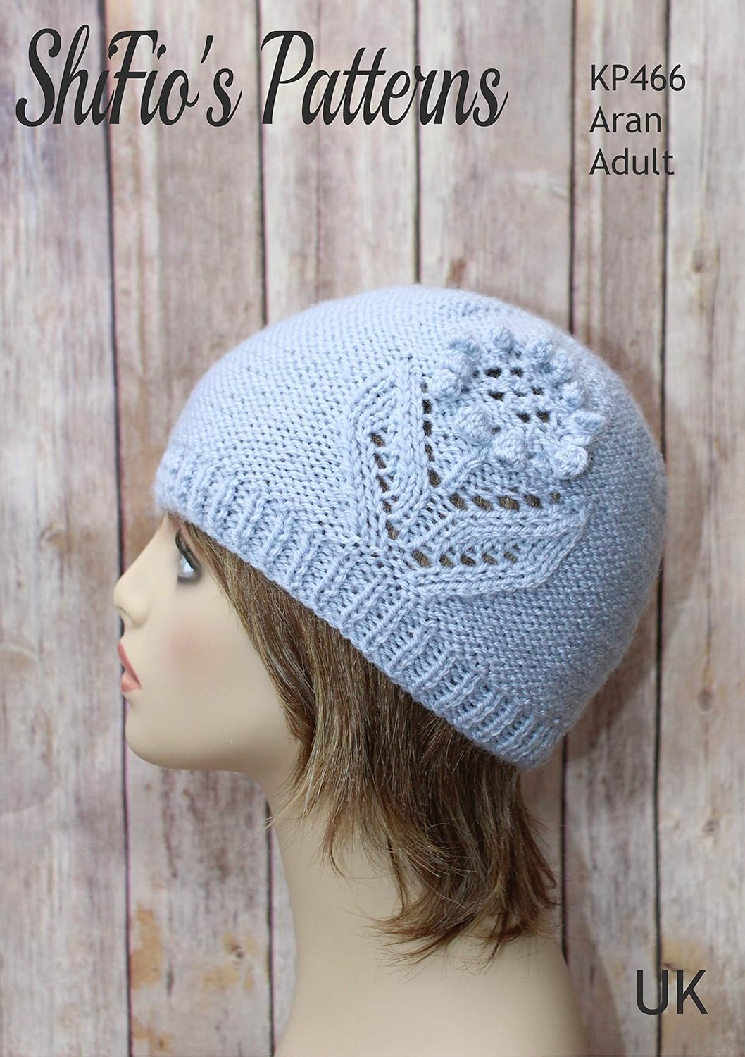 aran bobble hat knitting pattern