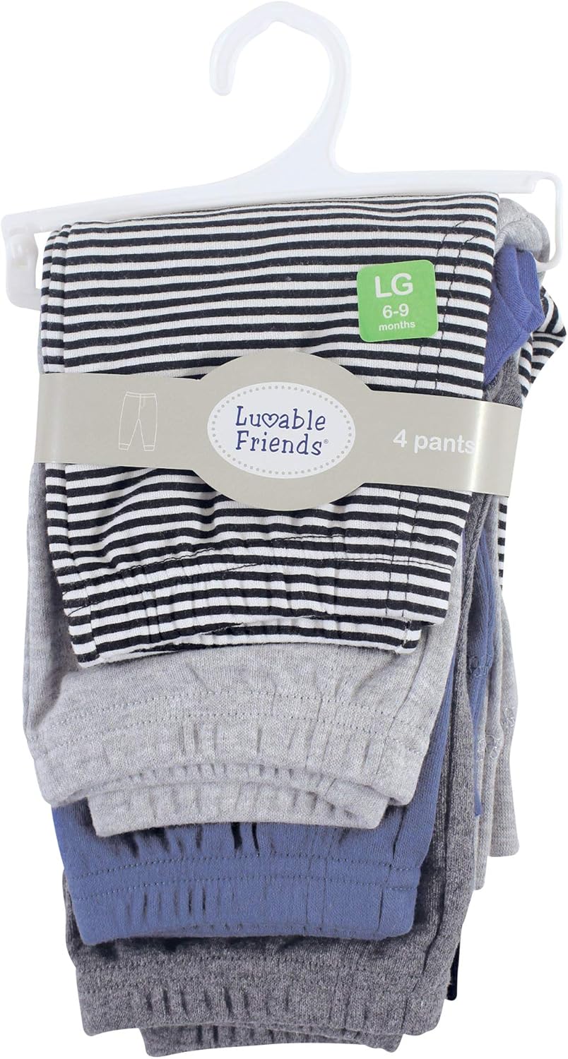 Luvable Friends Unisex Baby Cotton Pants: Clothing