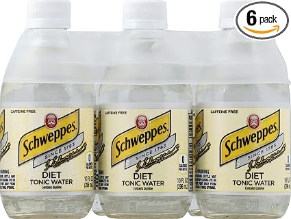 Schweppes tonic Water diet 10oz 6pk - nr gls btls (078000003628)