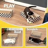 Conlun Cat Scratcher Box with 4 Scratching Boards 2 Boxes 1 Ball view 2