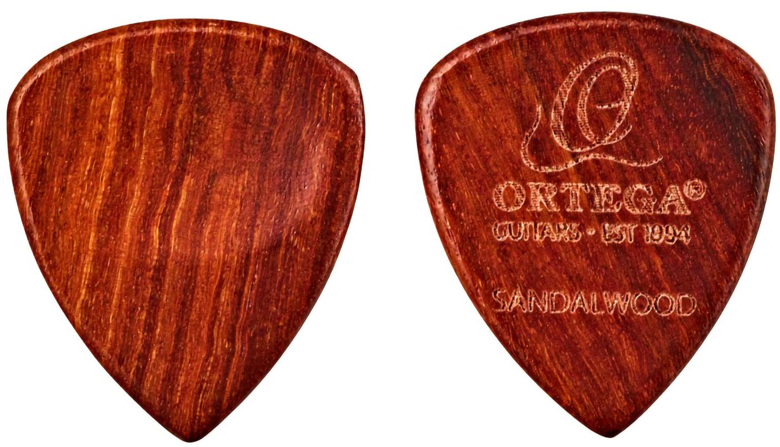 ORTEGA sandel wood picks - curved / 2pc pack (OGPW-SW2)