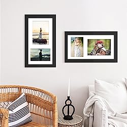 DUENPY 8x14 Picture Frame Collage Display 4x6 and