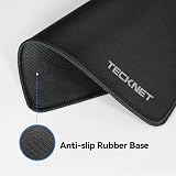 TECKNET Mouse Mat 3 Pack 270x210x3mm with Stitched Edges Non-Slip Waterproof view 4