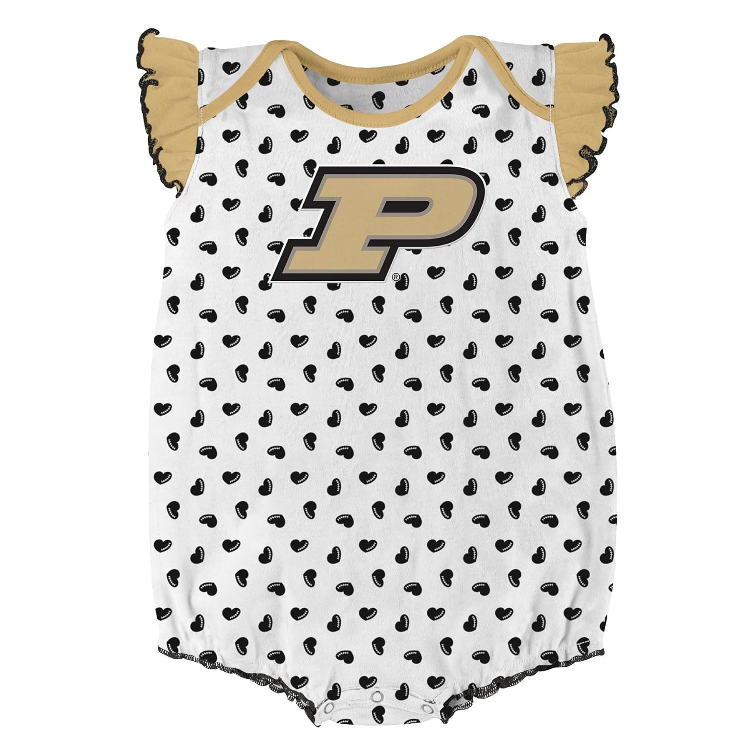 NCAA by Outerstuff NCAA boys Heart Fan 2 Piece Onesie Set