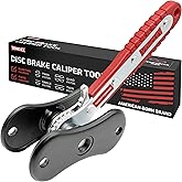 Vehiclex Brake Caliper Compression Tool – Heavy Duty Brake Pad Spreader Tool with Ratcheting Handle & Rib-Reinforced Plates –