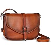 Iswee Genuine Leather Crossbody Bag for Women Lightweight Medium Shoulder Purse with Adjustable Strap Travel Satchel Handbags | Leather, Designer Purse, Medium Size, Travel