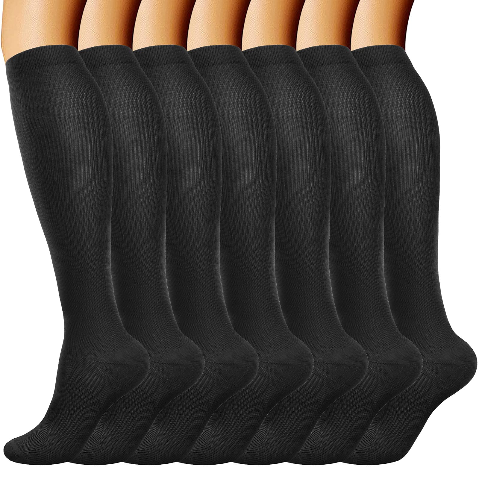 DRESHOW Compression Socks for Men & Women Best Support for Athletic Running Flight Travel Cycling
