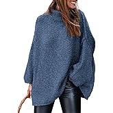 PRETTYGARDEN Women's 2026 Fall Turtleneck Oversized Sweaters Long Sleeve Chunky Knit Pullover Tops Winter Fashion Clothes