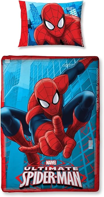 Spiderman Toddler Junior Baby Cot Bed Duvet Cover Quilt Set Pillowcase Set Amazon Co Uk Kitchen Home