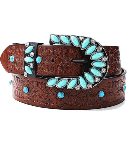 Amazon.com: UTOWO Western Cowgirl Belt for Women,Vintage  display picture 1