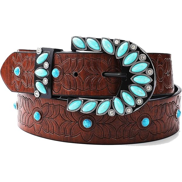 Amazon.com: UTOWO Western Cowgirl Belt for Women,Vintage  display picture 1