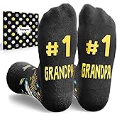 HAPPYPOP Funny Socks for Him - Son Papa Grandpa Gifts, Cool Gifts for Men
