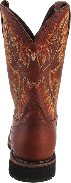 justin men's stampede wellington work boots