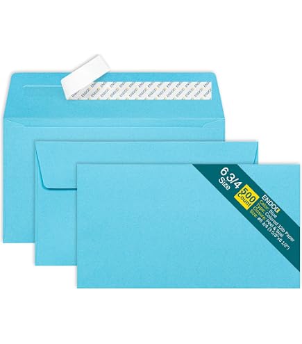 50 Pink #6 3/4 Business Envelopes - Self-Sealing, 3-5/8 X 6-1/2 Inches, For Checks, Letters & Invoices