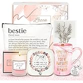 Best Friend Birthday Gifts for Women Friendship Gifts for Women Friends Unique Bestfriend Birthday Gift for Woman Bestfriend gift Ideas for Bestie BFF Soul Sister - Mug, Keychain, Candle, Bracelet