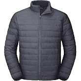 MAGCOMSEN Mens Puffer Jacket Lightweight Water Shedding Warm Winter Coats | Lightweight, water shedding, zip up, down alternative, windproof, quilted for casual work travel outdoor skiing cold weather