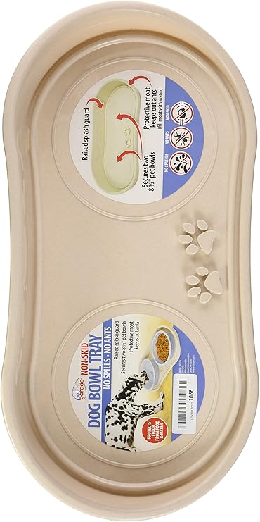 elevated dog bowls with splash guard