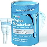 Vaginal Moisturizer | Long-Lasting Gel Relieves Vaginal Dryness, Itching &amp; Irritation | pH-Balanced Fragrance-Hormone Free | Hyaluronic Acid and Glycerin | Pre and Post Menopausal Care, 12 Applicators