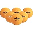 STIGA 3-Star Superior-Quality Orange Table Tennis Balls for Tournament Play (6-Pack)