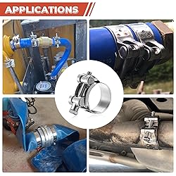 AKIHISA T-Bolt Hose Clamps,304 Stainless Steel