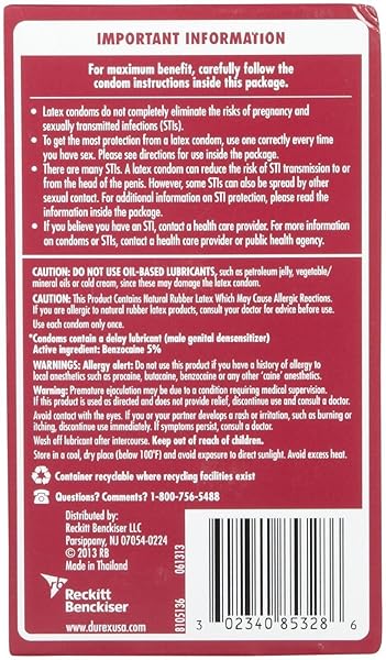 DUREX PERFORMAX INTENSE LUBRICATED LATEX CONDOMS-12 CT