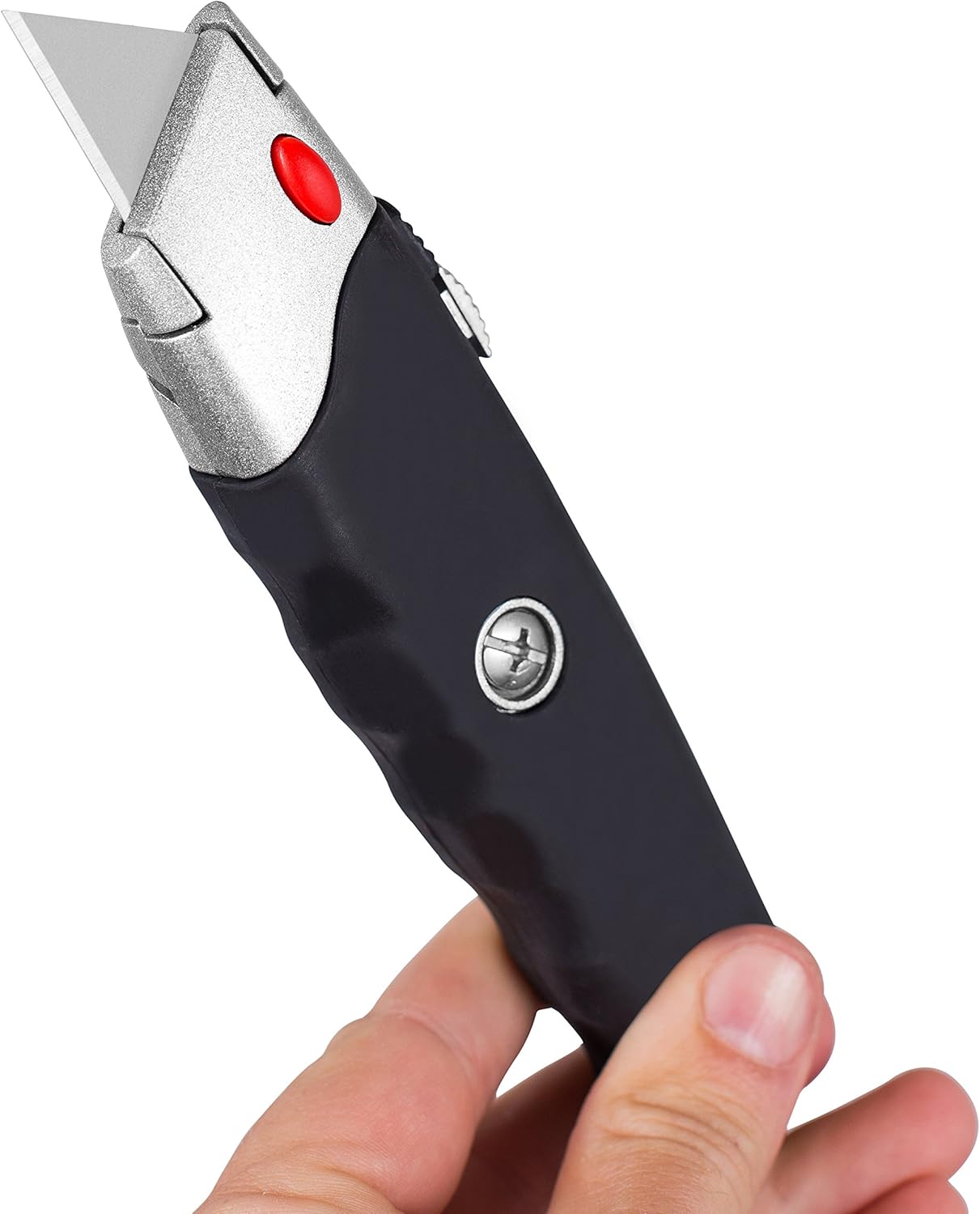 Internet's Best Premium Utility Knife - Set of 2 - Retractable Razor Knife Set - Extra Blade Refills - Box Cutter Locking Razor Knife: Office Products