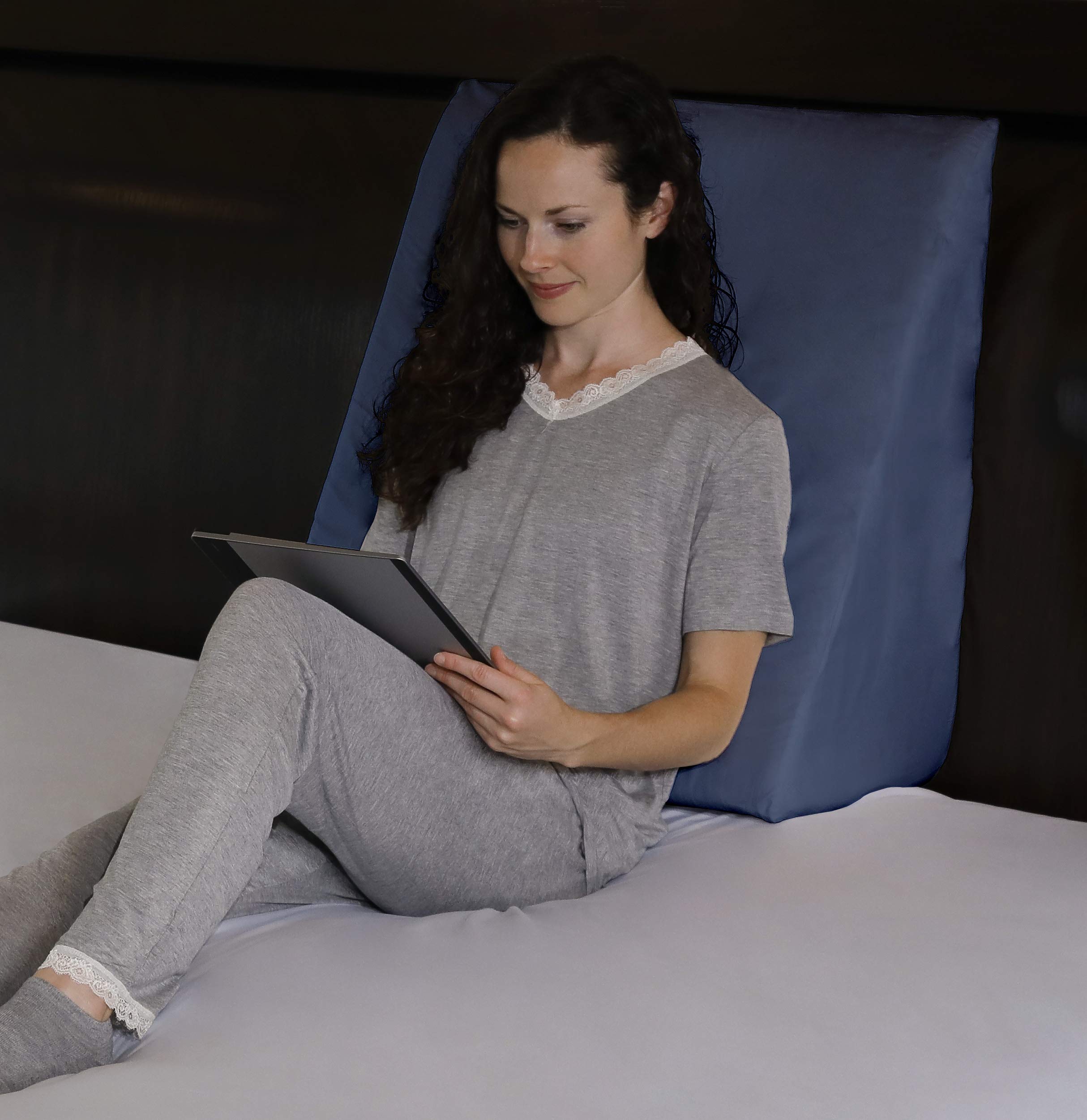 InteVision Foam Bed Wedge Pillow 25 X 24 X 12 Headrest Pillow In intevision-foam-bed-wedge-pillow-25-x-24-x-12-headrest-pillow-in
