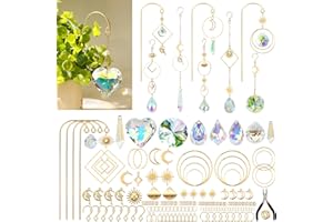 HYBEADS DIY Sun Catcher Kits for Adults, 260 pcs Crystal Suncatchers Making Suppliers for Garden Plant Windows Hanging Art and Crafts for Women Valentines Mother's Day Birthday Gifts Home Decor