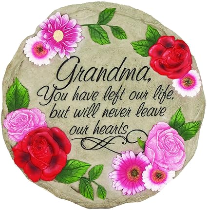 Amazon Com Spoontiques Inc 13359 Grandma Stepping Stone Multi Garden Outdoor
