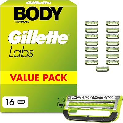 Labs Body & Intimate Rasierklingen, 16 Original Ersatzklinge, Grün