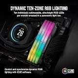 Corsair Vengeance RGB DDR5 32GB (2x16GB) 5600MHz CL40 AMD EXPO Intel XMP Grey view 4