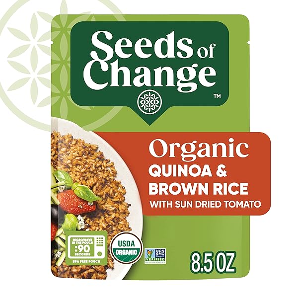 SEEDS OF CHANGE ORGANIC QUINOA & BROWN RICE WITH SUN-DRIED TOMATO, 8.5 OUNCES
