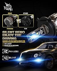 RENO H4 Bulb, H4 9003 Fog Lights Bulb, 9003 H4