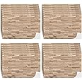 Dollhouse Wood Flooring 4-Piece Set - 3.94" Square PU Self-Adhesive Miniature Floors