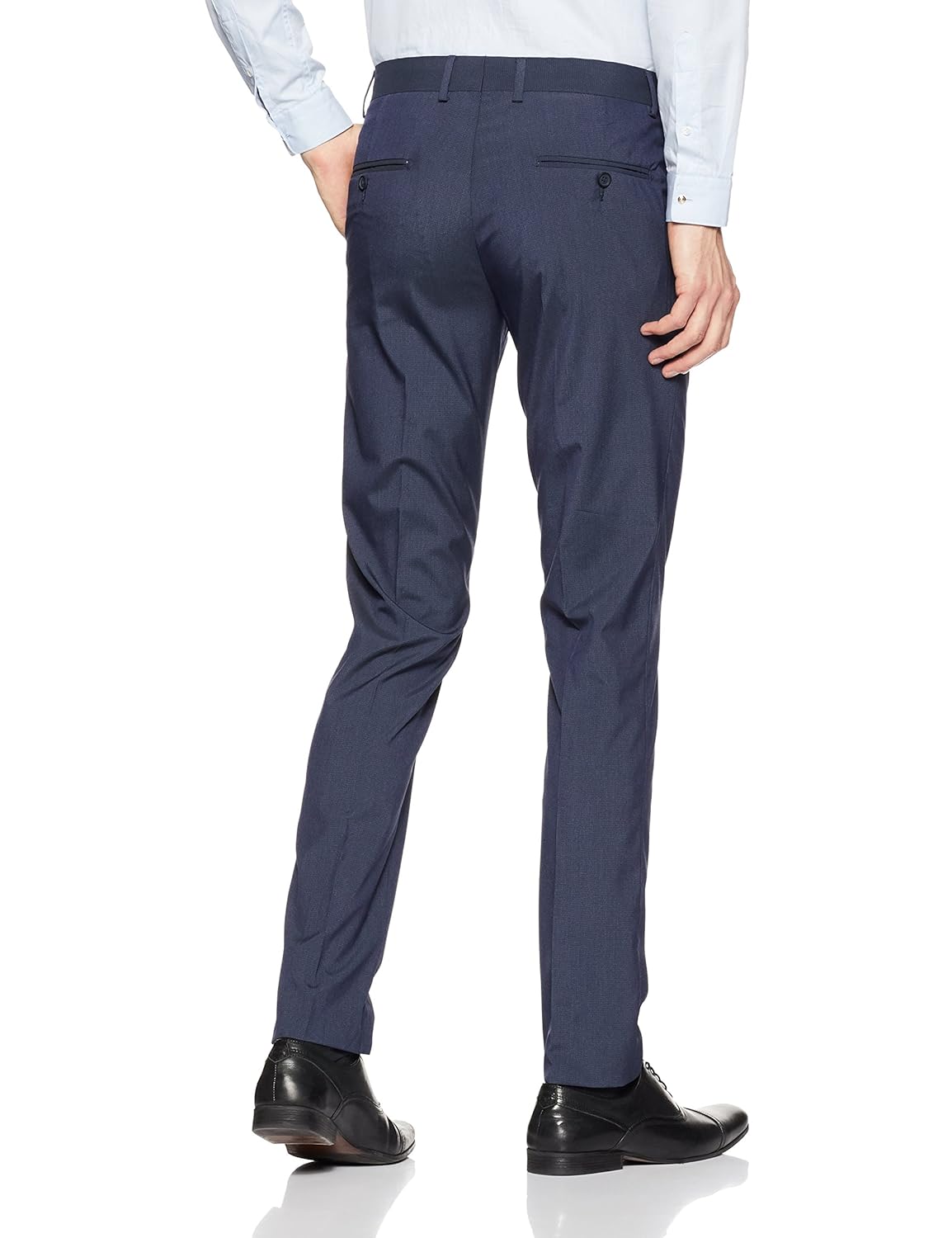 van heusen men's slim fit formal trousers