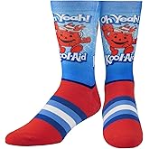 Odd Sox - Kool-Aid Crew Socks - Fun Novelty Men’s Sock with Crazy Graphic Print - Size Large - Bold Pop Culture Footwear - Comfy Cotton Blend - Great Gift for Kool-Aid Fans & Collectors