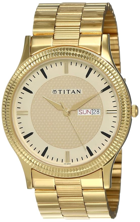 Buy Titan Analog Gold Dial Men's Watch NM1650YM04/NN1650YM04 at Amazon.in