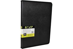Filexec Products Art Presentation Book, 8.5"x11", 24Page/48 Views (93230),Black